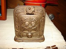 Rare Antique Cast Iron Brass Finish Incense Burner ANCne Mon GODIN 13 - L@@K picture