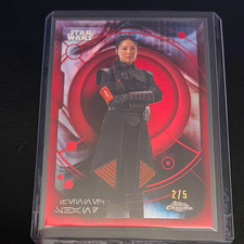 Topps 2026 Chrome Star Wars Fennec Shand Aurebesh Red 2/5 #AURE-179 picture
