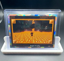 2025 Panini Minecraft Achievements #211 Stayin' Frosty Cubic Parallel SSP /15 picture