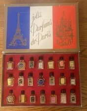 Vintage Jolie Parfums de Paris Box Set 21 Collectible Miniature Perfume Bottles picture
