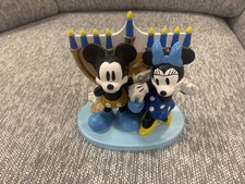 Disney Mickey & Minnie Mouse Hanukkah Menorah Figurine 8.25