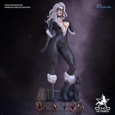 Black Cat 20 cm Hand Painted Handmade Collectible Figure Statue picture