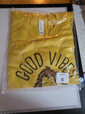 Dutch Bros Coffee Yellow Hood Vibes T-Shirt Size Small- UNOPENED picture
