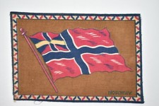 Vintage Circa 1910's Norway Flag: Tobacco Felt Flannel Cigar Cigarette Premium picture