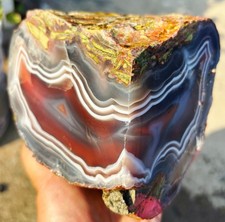 20kg Raw Natural Beautiful Red Banded Agate Rough Reiki Stone Healing picture