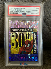 1992 Spider-Man 30th Anniversary Prism Insert #P8 Stan the Man PSA 10 💎💎💎 picture