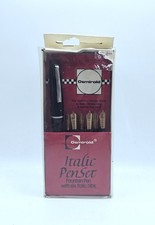 Vintage Osmiroid 65 Italic Fountain Pen Set With 6 Nibs picture