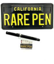 Vintage OMAS PARAGON TRAVELLER Fountain Pen BLACK HT  18K Med nib picture