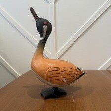 Cast Iron Duck Savings Bank 11” Antique Hand Painted Home Accent Doorstop Heavy picture