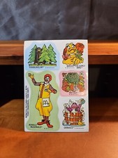 1985 McDonald's Scratch N Sniff Sticker Sheet Vintage Rare picture