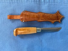 Vnt. J. Marttiini ilves Puukko knife w/original Reindeer Sled Sheath Very Good picture
