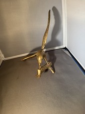 Vintage Brass Eagle on Branch Statue picture