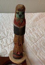 Vintage Hopi Kachina Totem Pole, Wood, Hand Carved, Shalako Orville Earl picture