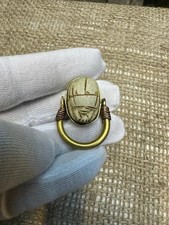 Authentic Ancient Egyptian Antiquities Egyptian Copper scarab Ring Egyptian BC picture