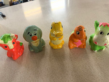 Vintage 1970s Paper Mache Animal Coin Bank Set 5 First National Bank Anthony KS picture