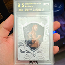 Topps 2025 Topps Royalty WWE The Rock Silver #002 Serial #/10 Card picture