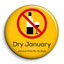 Dry January - Badge 38mm Button Pin picture