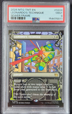 LEONARDO'S TECHNIQUE 2026 Magic the Gathering TMNT Sewer Frame #0224 PSA MINT 9 picture