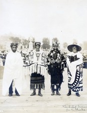 Kwakwaka'wakw Chiefs 1914 Vintage Indigenous Portrait Photo Reprint Wall Art picture