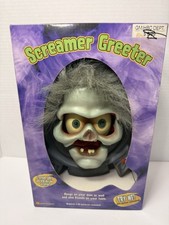 2003 Gemmy Halloween Screamer Greeter Animated Talking Door Wall Prop NEW NOS picture