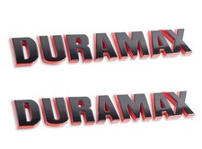 Silverado Duramax Hood Letter Logo Emblem Decal Adhesive Badge Replaceme picture