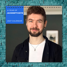 Jacksepticeye 2027 Wall Calendar 12 Month Celebrity Photo Fan Collectible picture