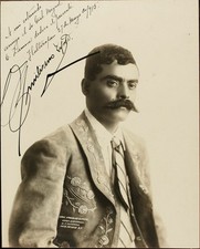 1911 MEXICAN REVOLUTION PHOTO Emiliano Zapata  INTERVENTION 8.5X11 PHOTO LUSTRE picture