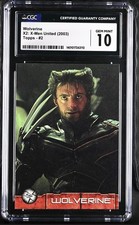 2003 TOPPS MARVEL X2: X-MEN UNITED #2 WOLVERINE CGC 10 GEM MINT💥 Highest Grade picture