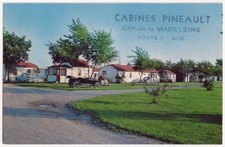 Canada PQ Cap de la Madeleine Cabines Pinaults Vintage Advertising Postcard  picture