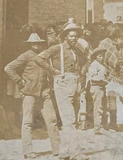 Antique 1880 San Carlos Apache Ration Day Cabinet Card, Rbts & Coolidge,Arizona picture