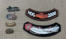 HOG 2005 & 2006 Harley Davidson Owners Motorcycle Group Patches + 4 Pins Sturgis picture