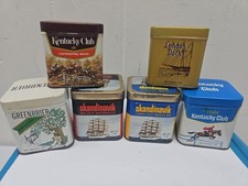 Vtg 1960’s? Mail Pouch Tobacco Co. Six 1oz Tins Set Wheeling, WV (Empty) picture