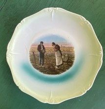 Jean Francois Millet The Angelus Farmers Praying Field Antique Plate Rare picture
