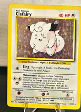 1999 Pokémon Base Unlimited Clefairy 5/102 EN Holo Rare⭐[Original Base Set]⭐LP picture