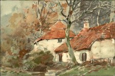 Thatched Cottages Raphael Tuck & Sons c1900s-10s Vintage Postcard picture