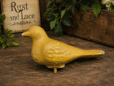 Vintage Cast Iron Carnival Shooting Gallery Canary Bird Target Folk Art 5.5
