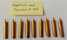 10x Vintage Macniven & Cameron GOLD WING No. 456 Dip Pen Nibs NOS Mint England picture