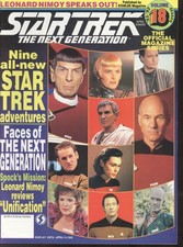 1991-92 Star Trek The Next Generation #18 Magazine: Faces Of The Next Generation picture