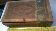 Antique Meyer & Raapke OUR BABIES Wood Cigar Box 1878 Tax Stamp Omaha Nebraska picture