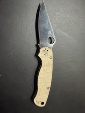 Spyderco Paramilitary 2 PM2 Cruwear Canvas Micarta (C81MPCW2) NEW in box picture