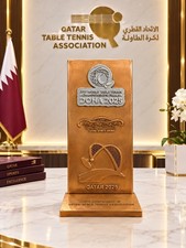 Official ITTF World Table Tennis Finals Doha 2025 VIP Trophy Qatar Association picture