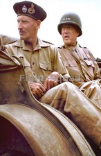WW2 Picture Photo English Gen Sir Montgomery and US General George Patton 3996 picture