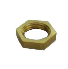  Lot of 100 solid brass hex nuts     TV-5 picture