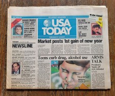 USA Today Newspaper, Jan 8, 1985, Complete, ARMS Talk, Elvis Would Be 50 picture