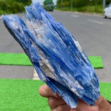 2.02LB Rare Natural beautiful Blue KYANITE with Quartz Crystal Specimen Rough picture