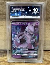 Mewtwo GX #31 Hidden Fates ACE 10 Perfect Subgrades picture