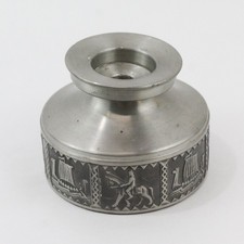 Vintage Snorre Norsk Tinn Norwegian Pewter Taper Candle Holder picture