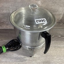 Vintage 60s Fostoria 3 Qt Corn Popper Original 3510 picture