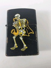 Vintage Skeleton Saxophone Black Matte Lighter picture