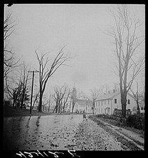 Brooklyn CT Windham County 1940 Rural Road Trees Farm Security Administration picture